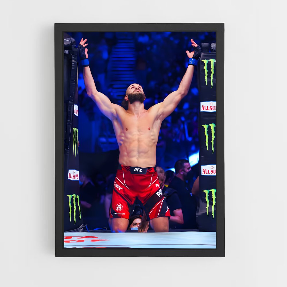 Poster L'Afficheur Noir – affiche MMA (vue 2)